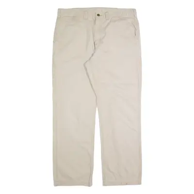 CARHARTT Workwear Mens Trousers Beige Relaxed Straight W38 L32