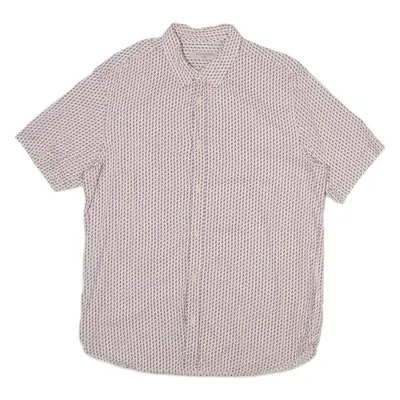 ALL SAINTS Mens Shirt White Crazy Pattern L