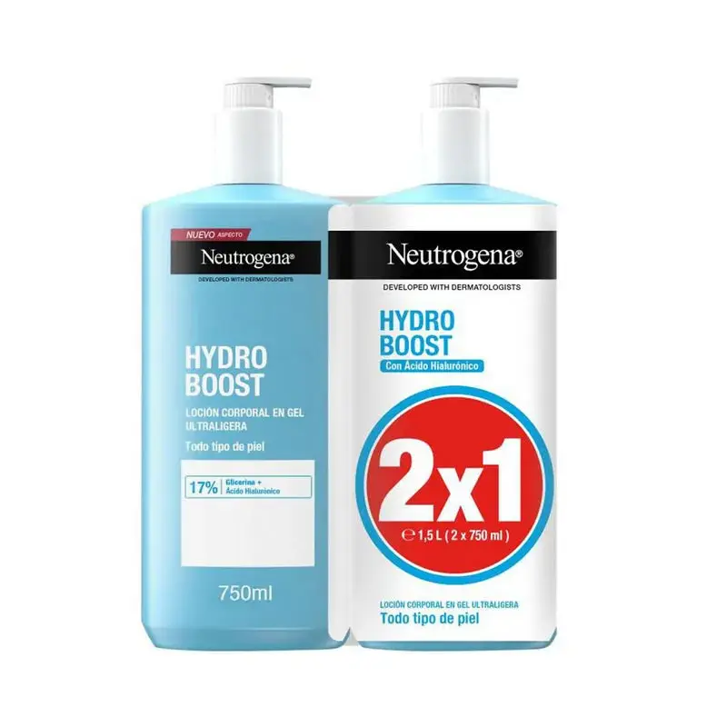 Neutrogena Hydro Boost Lozione Gel Idratante 2x750ml
