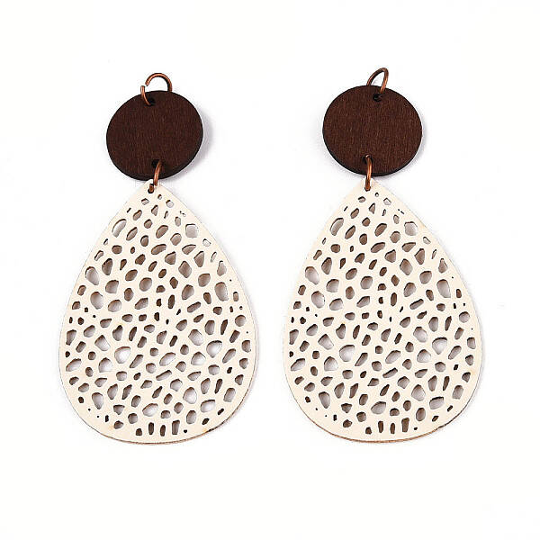 Teardrop Leather Pendants