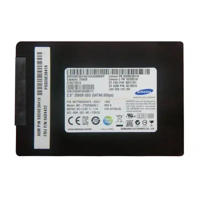 04X4432 Lenovo 256GB Multi-Level Cell SATA 6Gb/s 2.5-Inch Solid State Drive