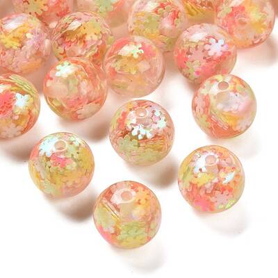 Transparent Resin with Paillette Beads