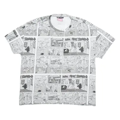 ZARA Pink Panther Comic Mens T-Shirt Grey L