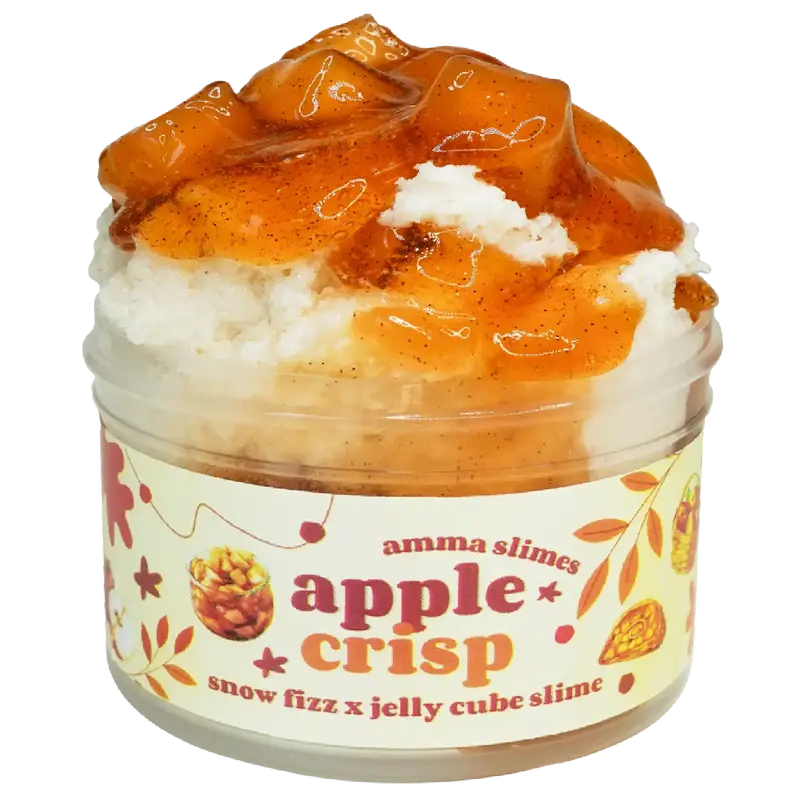 Amma Slimes • Apple Crisp Snow Fizz x Jelly Cube Slime • Scented DIY Slime Kit