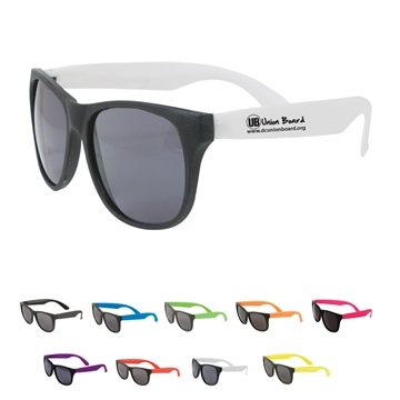 100 Customized Two-Tone Matte Sunglasses - UV400 Protection