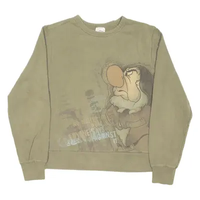 DISNEY Grumpy Sweatshirt Green Mens S