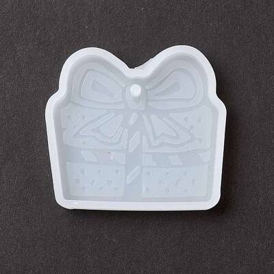 Christmas Theme DIY Gift Box Pendant Silicone Molds