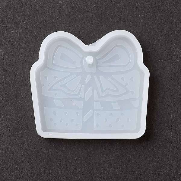 Christmas Theme DIY Gift Box Pendant Silicone Molds