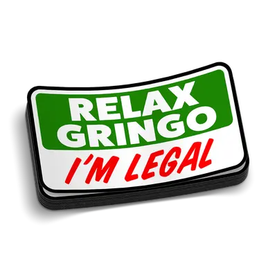 Relax Gringo Hard Hat Decal