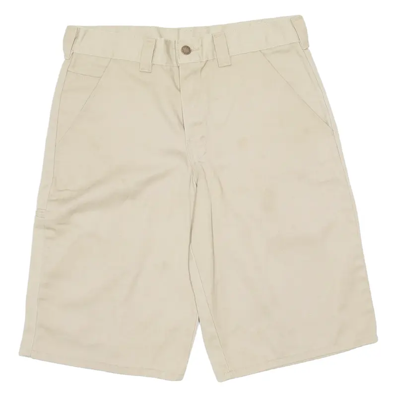 DICKIES Mens Workwear Shorts Beige Relaxed M W32