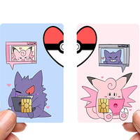 Couple Cute Custom Credit Card Cover Pop Culture Vinyl Skin Stickers Meme sticker Be My Valentine