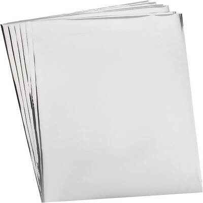 SUPERFINDINGS 50 Sheets A4 Reactive Paper Sheet 29x18.5cm Rectangle Silver Transfer Sheet Paper Transfer Sheet Design Paper f...