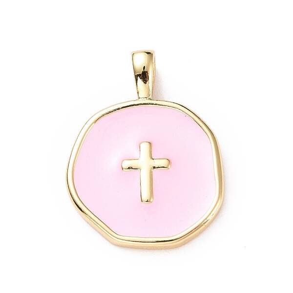 Brass Enamel Pendants