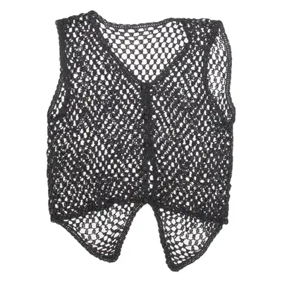 Womens Top Black V-Neck Sleeveless XS