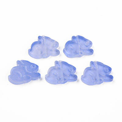 Two Tone Transparent Spray Painted Glass Beads