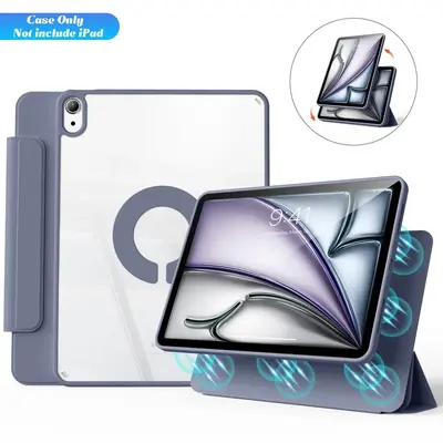 Smart Tablet Case with Pencil Holder, 1 Count Tablet Protective Cover, Tablet Accessories Compatible with iPadĀ Air 6th 11 In...