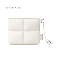 Comfyable Cute Puffy Coin Purse Pouch Change Holder for Women, Small Organizer with ID Window, Magnetic Closure, Water-repell...