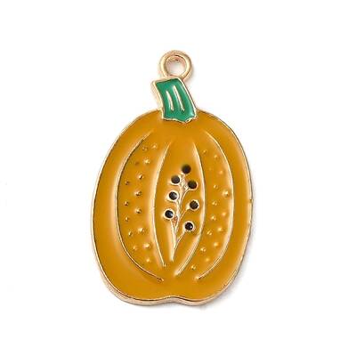 Thanksgiving Day Golden Tone Alloy Enamel Pendants