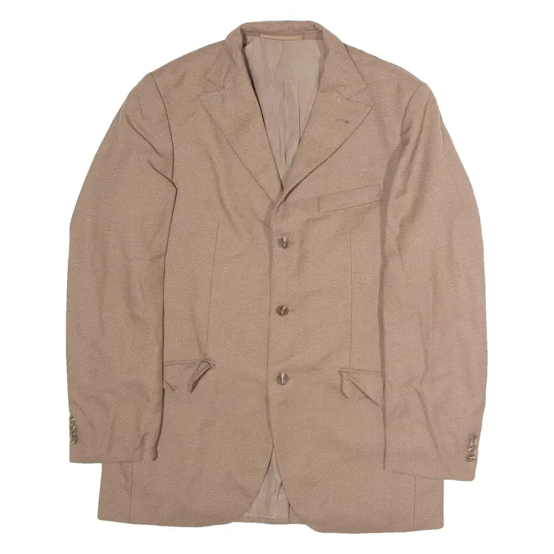 GRANICHER Mens Blazer Jacket Beige Wool S