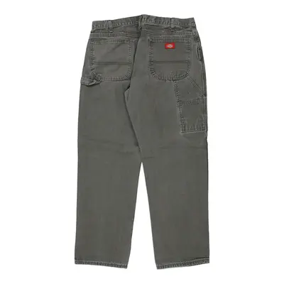 Dickies Carpenter Trousers - 35W 31L Green Cotton