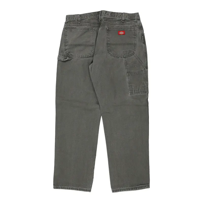 Dickies Carpenter Trousers - 35W 31L Green Cotton