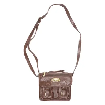 DANIEL RAY Womens Crossbody Bag Brown Leather 90s