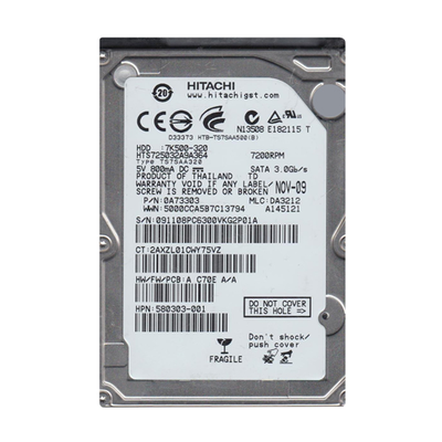 580303-001 HP 320GB 7200RPM SATA 3Gb/s 16MB Cache 2.5-inch Hard Drive