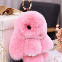 Rabbit Keychain - Fluffy, Soft & Cute Furry Accessories Keychain Women's Gift Teen Girls Children's Backpack Wallet