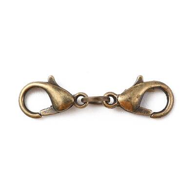 Zinc Alloy Double Lobster Claw Clasps