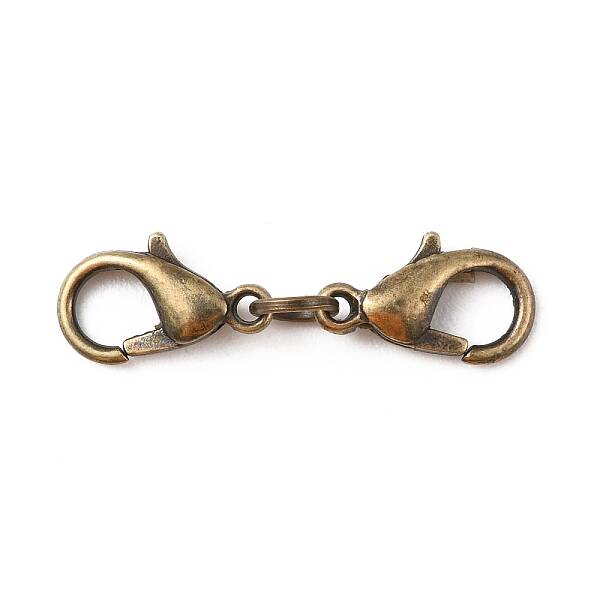 Zinc Alloy Double Lobster Claw Clasps