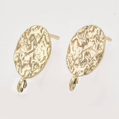 Brass Stud Earring Findings