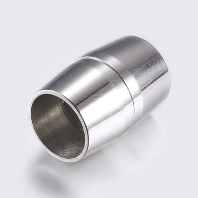 Tarnish Resistant 304 Stainless Steel Magnetic Clasps with Glue-in Ends