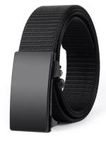 Men's Automatic Buckle Tape Belt, Adjustable Tape Belt, Portable Sportive Belt, Fashionable Waistband for Outdoor Sports, Cas...