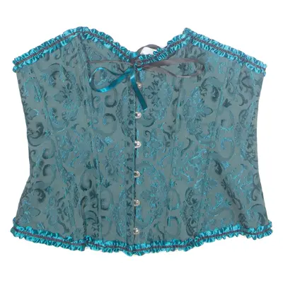 Womens Corset Green Strapless XL