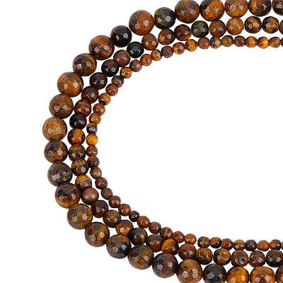 3 Strands 3 Styles Natural Tiger Eye Beads Strands