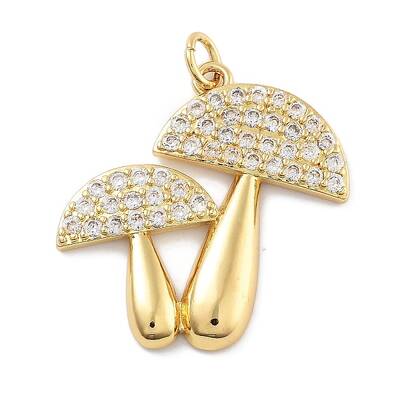 Rack Plating Brass Micro Pave Cubic Zirconia Pendants