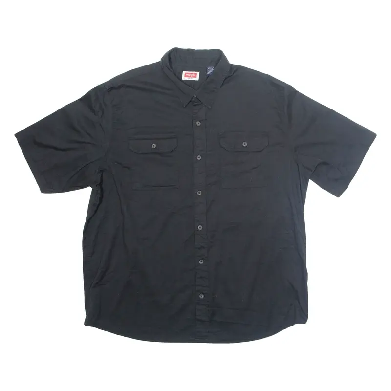 WRANGLER Mens Plain Shirt Black XL