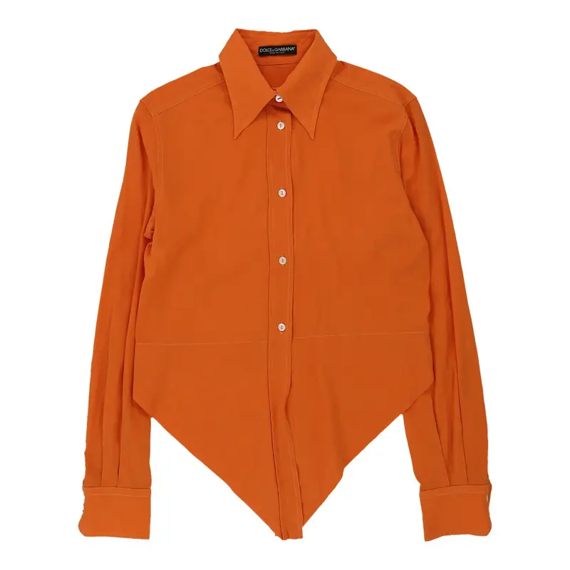 Dolce & Gabbana Shirt - Small Orange Cotton | Size: small