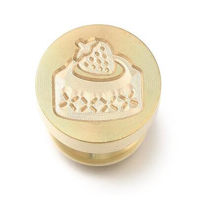 Christmas Golden Tone Wax Seal Brass Stamp Heads