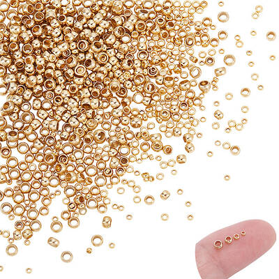 800Pcs 4 Style 304 Stainless Steel Spacer Beads