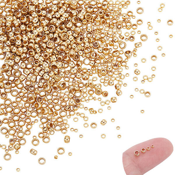 800Pcs 4 Style 304 Stainless Steel Spacer Beads