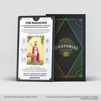 Tarotorial Expanded SILVER HOLO FULL SIZE Tarot Training Deck - Expanded Edition Rider Waite Smith Learning Minor Arcana Majo...