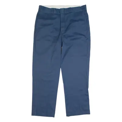 DICKIES Chino Workwear Mens Trousers Blue Classic Straight 90s W36 L30