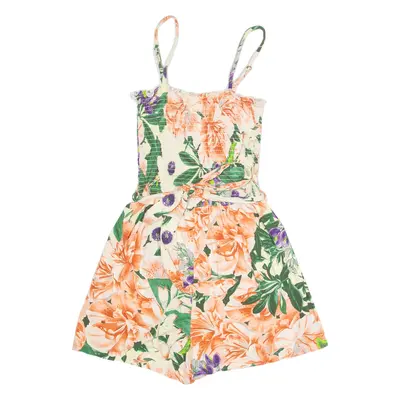 H&M Belted Womens Playsuit Pink Floral Wide-Leg S