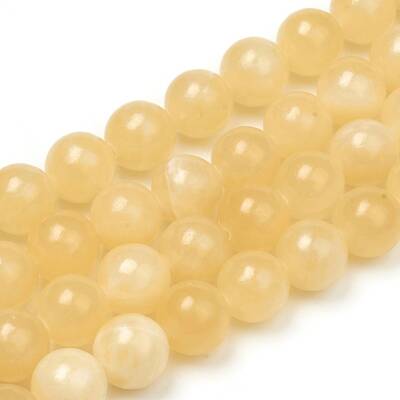 Natural Yellow Jade Beads Strands