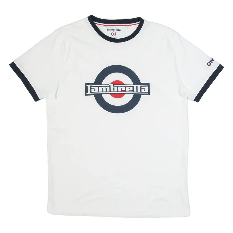 LAMBRETTA Mens T-Shirt White L