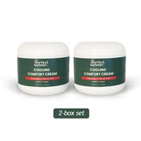 BUNDLE Perfect Summer Cooling Comfort Cream Moisturizers Daily Care with Menthol, Camphor, Copper Tripeptide-01, Capsaicin, C...