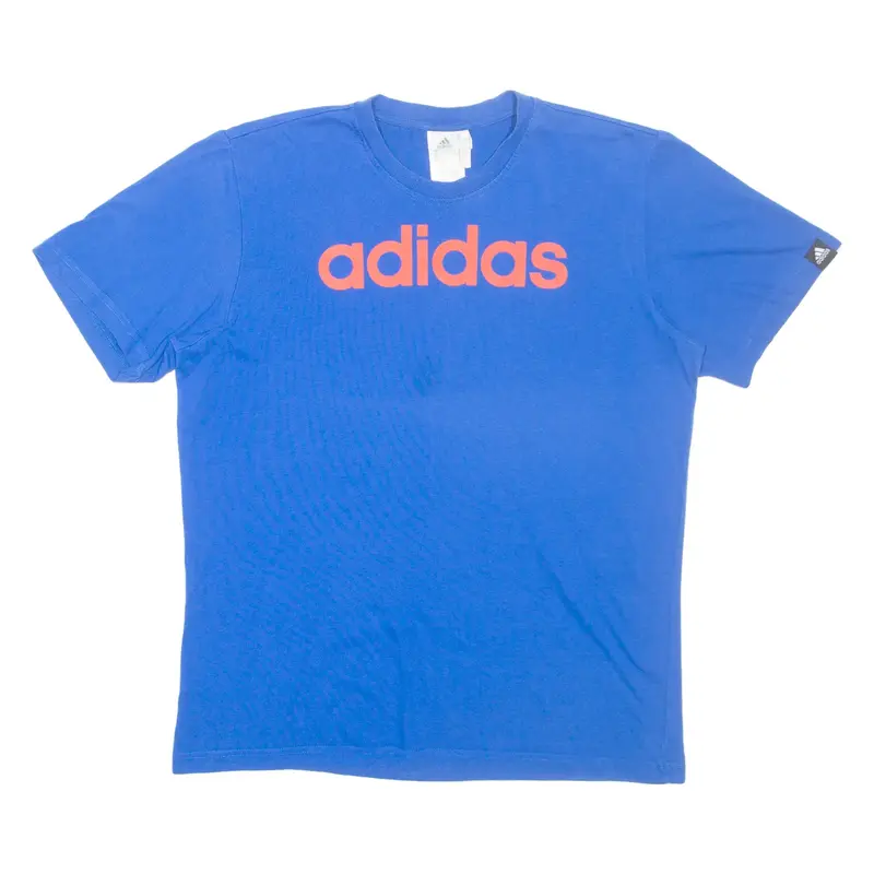 ADIDAS Mens T-Shirt Blue M