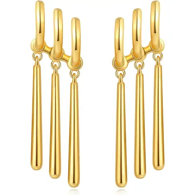 Jstyle Anime Inspired Earrings - -Plated Fashion Statement for Anime Lovers