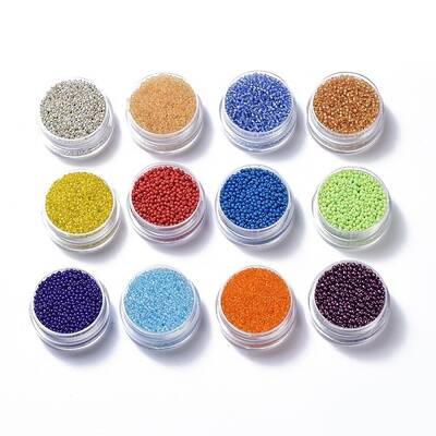 12/0 Round Glass Seed Beads